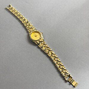Vintage Parmex Gold Tone Watch Wristwatch Gift Antique Victorian Analog Quartz